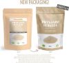 Organic Psyllium Husk - 99% Purity - 400g. Pure & Natural Psyllium Seed Husks, Produced in India. High in Fibre, to be Mixed with Water, Beverages, & Juices, Vegetarian & Vegan. NaturaleBio